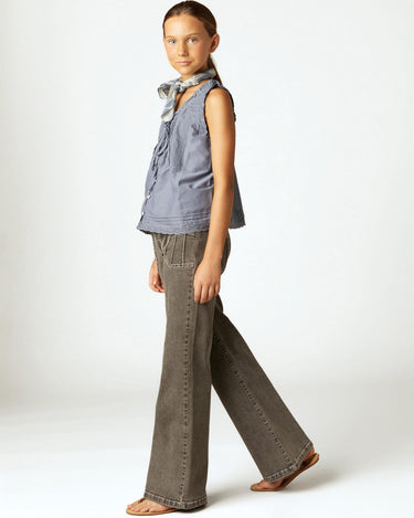GREY PANTS POCKETS SEAMS