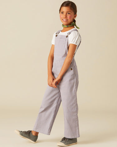 BLUE STRIPED DUNGAREES