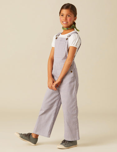 BLUE STRIPED DUNGAREES