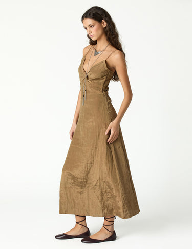 INCENSE MIDI SLIP DRESS