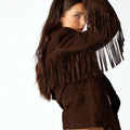 SUEDE FRINGED JACKET