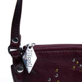 BROWN STUDDED CROSSBODY BAG