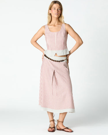 STRIPED CONTRAST TOP