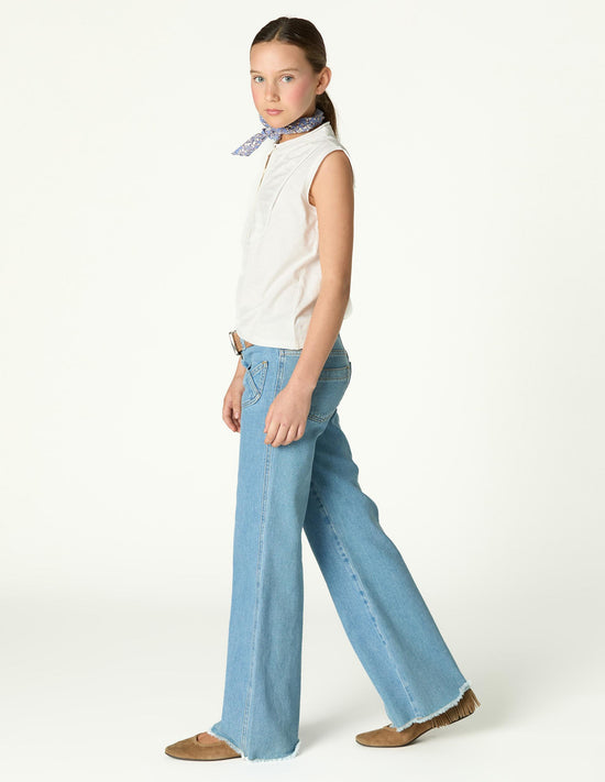 PANTALÓN BOLSILLO CRUZADO AZUL