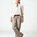 RAW LACE DRAWSTRING SHIRT