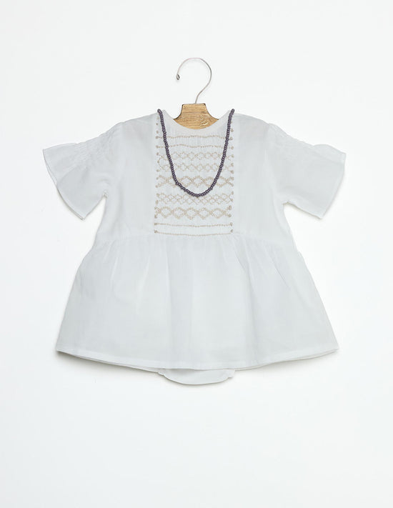 VESTIDO ARRAS MANGA VOLUMEN