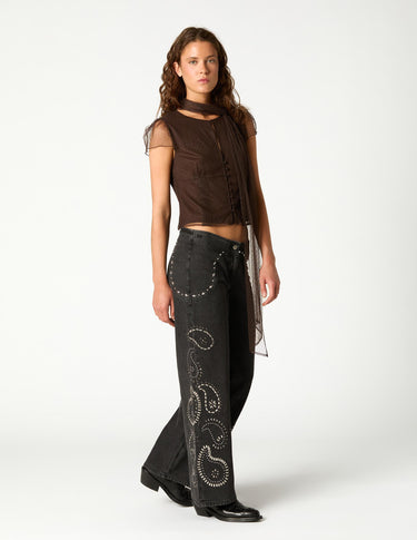 CAMISA PLUMETI MARRON