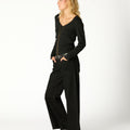 CAMISETA FRUNCE POINTELLE BLACK