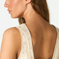 ECRU SQUARE NECK TOP