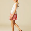 JAPANESE FLOWER PINK SKIRT