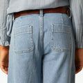 BLUE DENIM WIDE LEG JEANS
