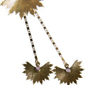 PENDIENTES PALM DORADOS AMATISTA