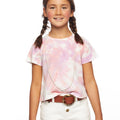 Pink tie-dye t-shirt