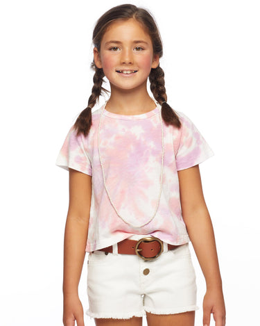 Pink tie-dye t-shirt