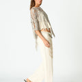 CROCHET PONCHO IRON GREY