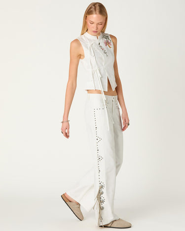 EMBROIDERED LINEN SHIRT