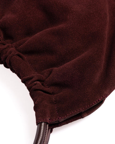 BURGUNDY SUEDE FRINGE BAG