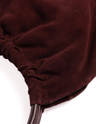 BURGUNDY SUEDE FRINGE BAG
