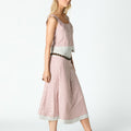CONTRAST STRIPED SKIRT