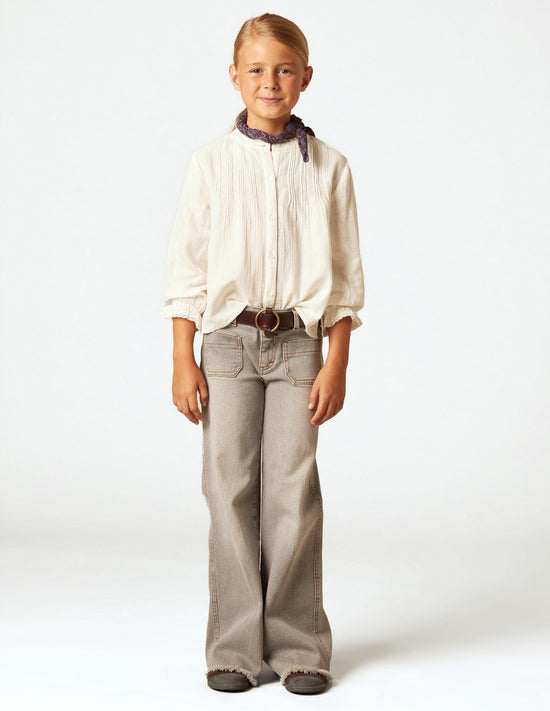 RAW DRAWSTRING SHIRT