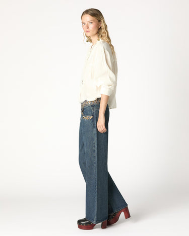 PANTALÓN BORDADO CINTURILLA BLUE