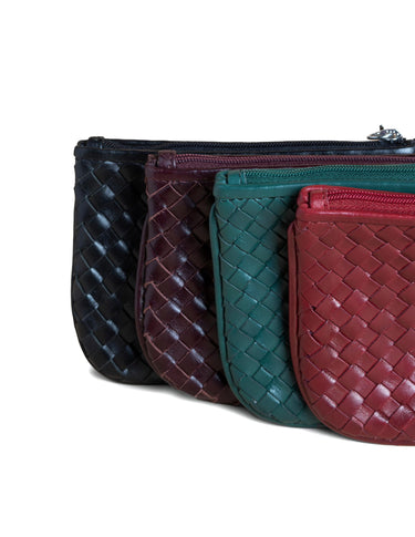 BRAIDED CHERRY COIN PURSE