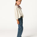CAMISA CUELLO PERKINS LACE ECRU