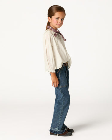 CAMISA CUELLO PERKINS LACE ECRU
