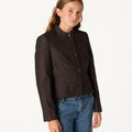 BLAZER RAYA DIPLOMATICA PLIEGUE MARRON