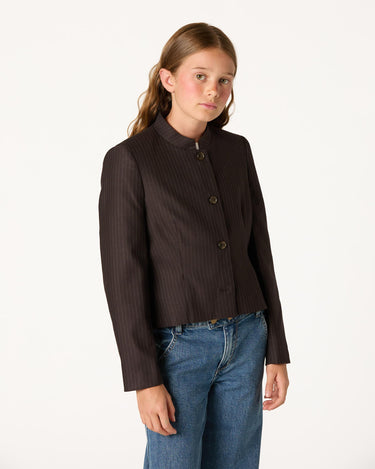BLAZER RAYA DIPLOMATICA PLIEGUE MARRON