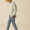 LIGHT GREY KNITTED SWEATER