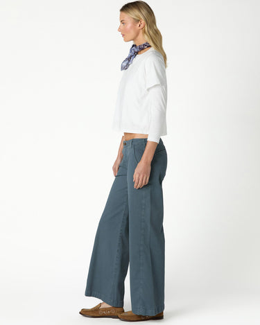 EMBROIDERED "nn" PEBBLE TROUSERS