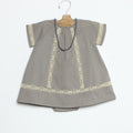 Lace Strap Dress Grey