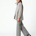 MAO COLLAR JACKET IRON GREY