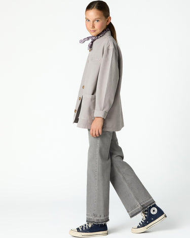 MAO COLLAR JACKET IRON GREY