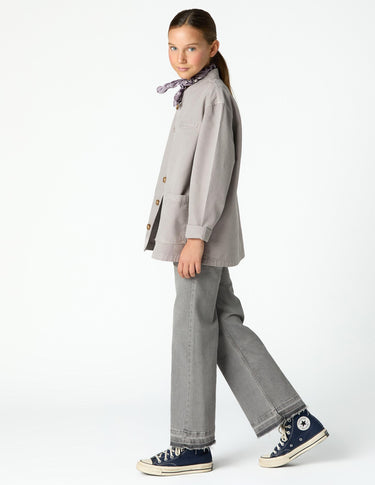 MAO COLLAR JACKET IRON GREY