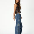 BROWN FRINGED TOP