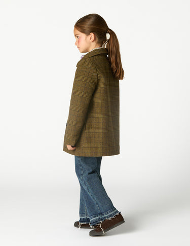 ABRIGO CUELLO PICO CUADRO GREEN