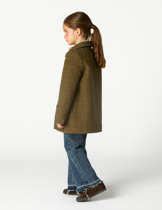 ABRIGO CUELLO PICO CUADRO GREEN