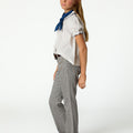 ECRU STRIPED SHIRT STITCHING