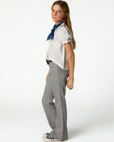 ECRU STRIPED SHIRT STITCHING