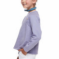 Sudadera botones azul