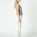 WHITE PRINT DENIM PANT
