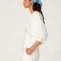 WHITE POCKET SHORTS