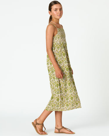 GARDEN PINK PRINT STRAP DRESS