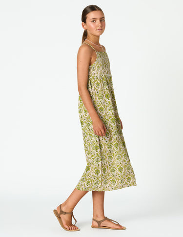 GARDEN PINK PRINT STRAP DRESS