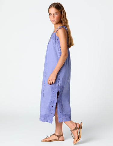 LILAC BRODERIE DRESS