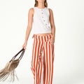 RED STRIPE TROUSERS