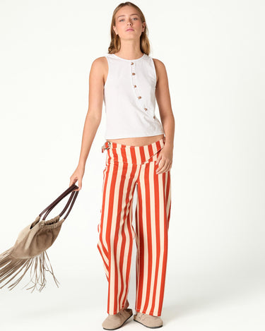RED STRIPE TROUSERS