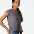 OVERCAST LACE V-NECK SHIRT